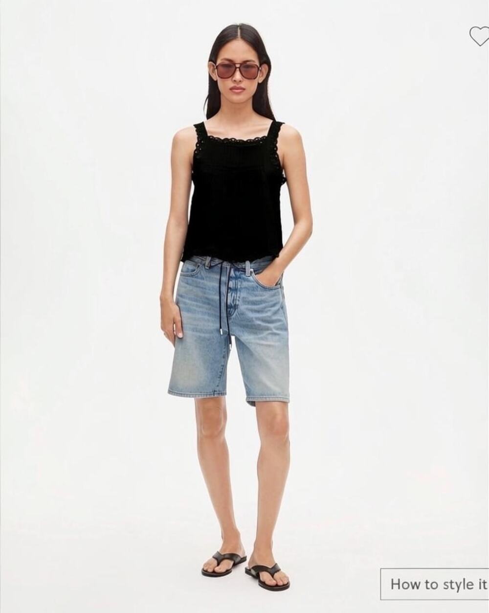 J. Crew Women's Lace-Trim Tank Top Sleeveless In Ramie Black Size XS NWT